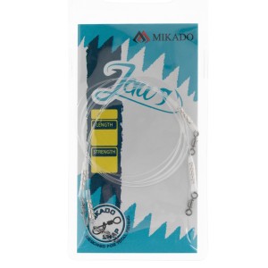 Przypon fluorocarbonowy Mikado JAWS Medium 35cm / 12kg – moc i elastyczność