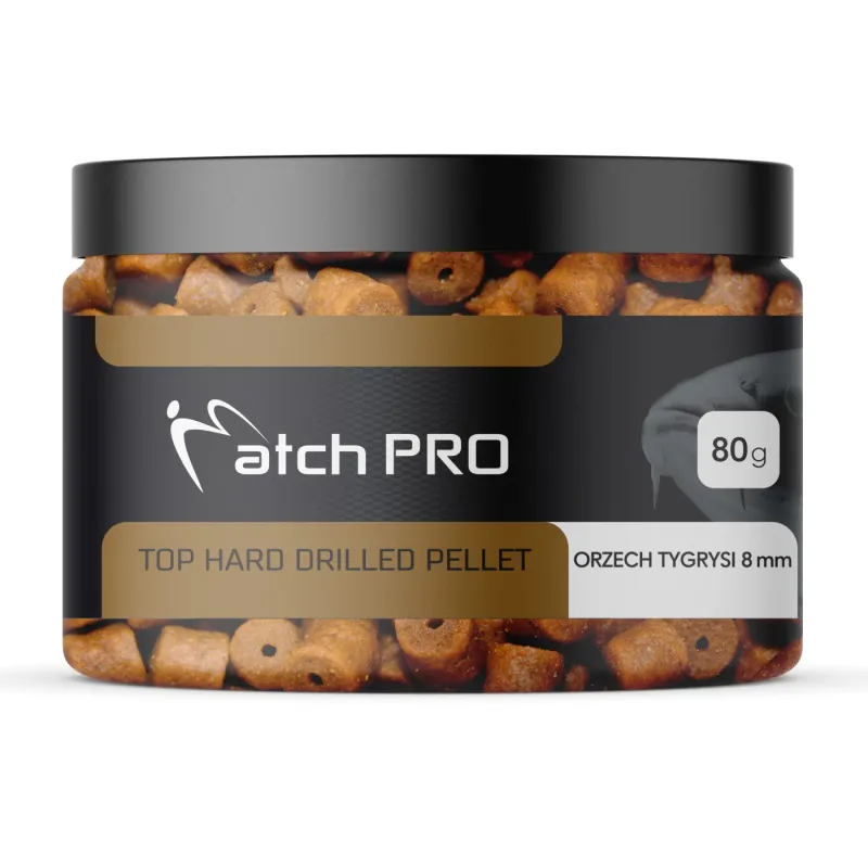 Pellet haczykowy MatchPro Hard Orzech Tygrysi 8mm – twardy pellet na karpie i amury
