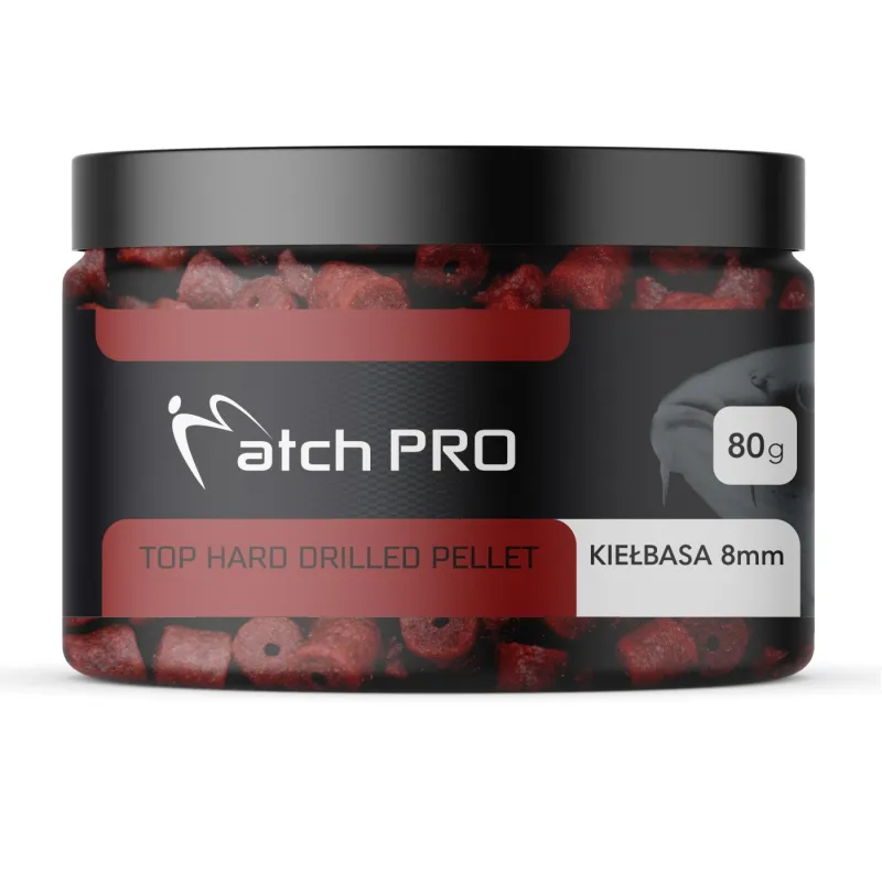 Pellet haczykowy MatchPro Hard Kiełbasa 8mm – twardy pellet na karpie i amury