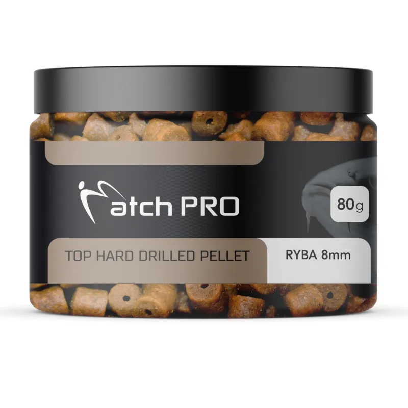 Pellet haczykowy MatchPro Hard Ryba 8mm – twardy pellet na karpie i jesiotry