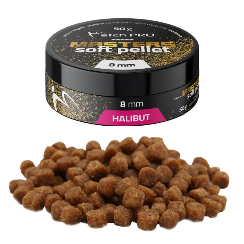 Master Soft Pellet Halibut 8mm MatchPro – miękki pellet haczykowy 50g