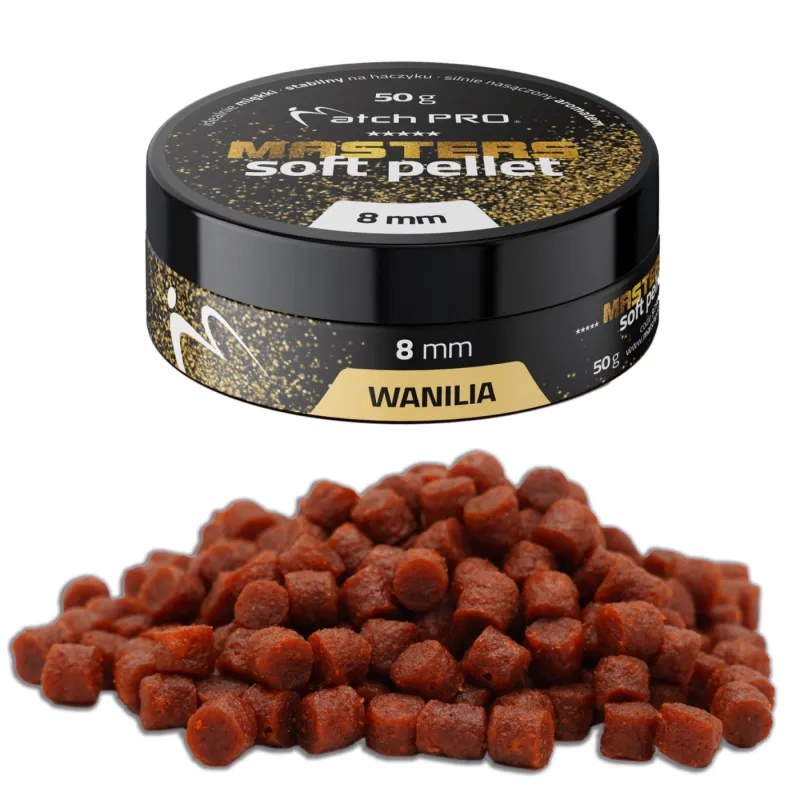 Master Soft Pellet Wanilia 8mm MatchPro – miękki pellet haczykowy 50g