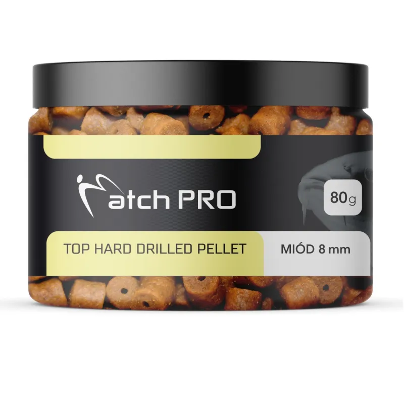 Pellet haczykowy MatchPro Hard Miód 8mm – twardy pellet na karpie i leszcze