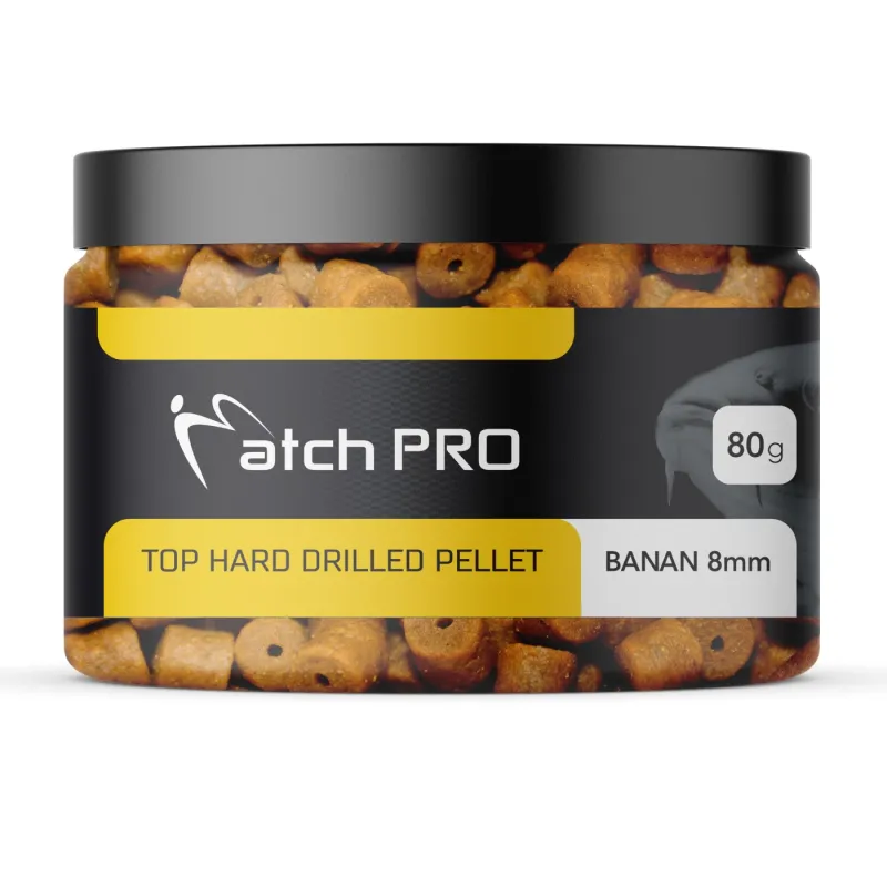 Pellet haczykowy MatchPro Hard Banan 8mm – twardy pellet na karpie i amury