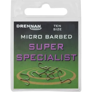Haczyki Drennan Super Specialist Nr 14 – mocne i precyzyjne haczyki na leszcza