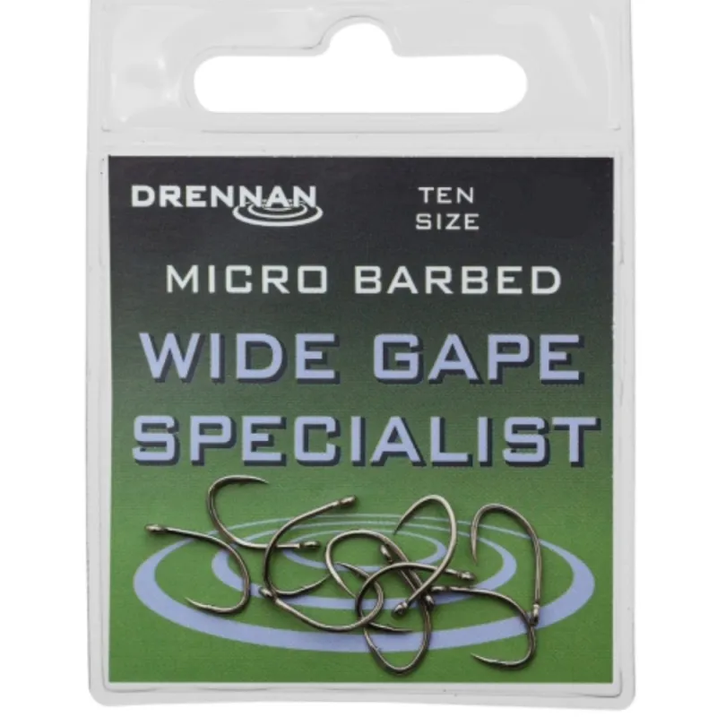 Haczyki Drennan Wide Gape Specialist Nr 18 – delikatne i skuteczne haczyki feederowe