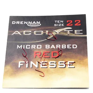 Haczyki Drennan Acolyte Red Finesse Nr 22 – ultrafinezyjne i superostre
