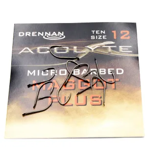 Haczyki Drennan Acolyte Maggot Plus Nr 12 – mocne i precyzyjne do robaków