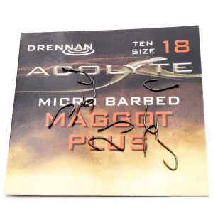 Haczyki Drennan Acolyte Maggot Plus Nr 18 – mocne i precyzyjne do robaków