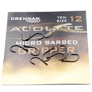 Haczyki Drennan Acolyte Gripper Nr 12 – mocne haki do dużych ryb