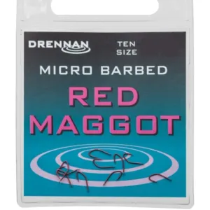 Haczyki Drennan Red Maggot Nr 14 – ostre i skuteczne haczyki do spławika
