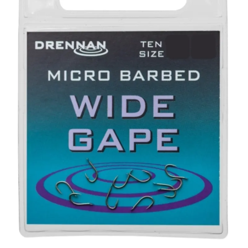 Haczyki Drennan Wide Gape Nr 10 – mocne haczyki do dużych ryb