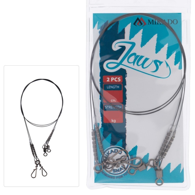 Przypon tytanowy Mikado JAWS Light 35cm / 23kg – siła i niezawodność