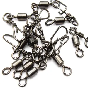 Krętlik rolkowy z agrafką Mikado L – 30 kg | zestaw 10 sztuk