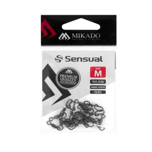 Krętlik rolkowy z agrafką Mikado XXXS – 4 kg | zestaw 10 sztuk