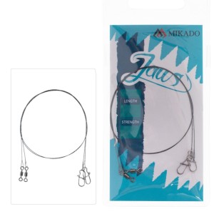 Przypon wolframowy Mikado JAWS Extralight 15cm / 10kg – lekki i mocny