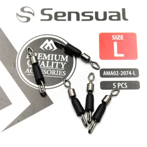 Mikado Szybkozłączka z krętlikiem rozm. L – zestaw 5 sztuk