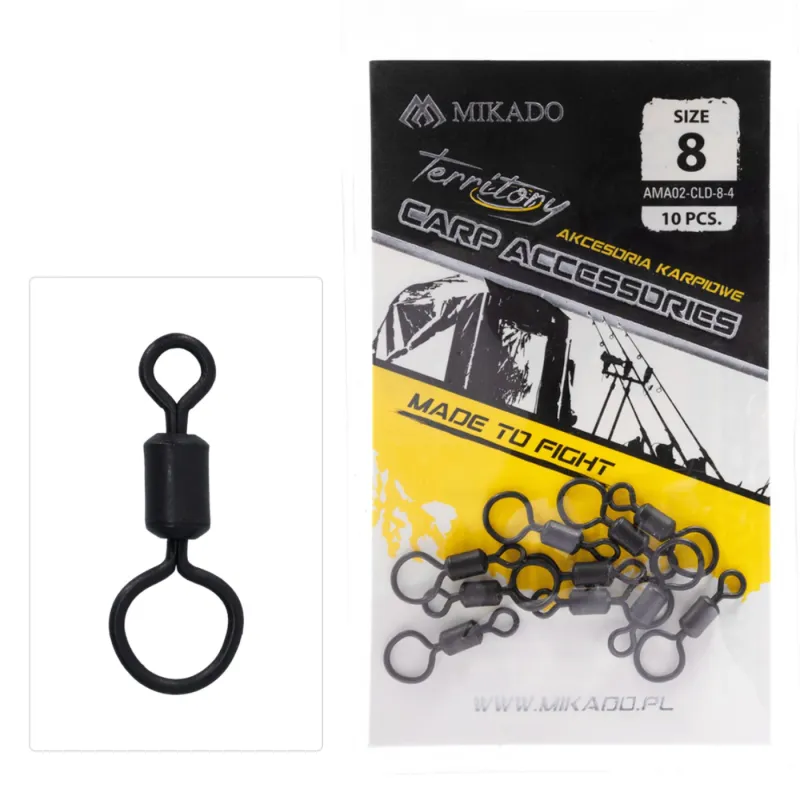 Mikado Krętlik karpiowy z dużym oczkiem nr 8 – zestaw 10 szt.