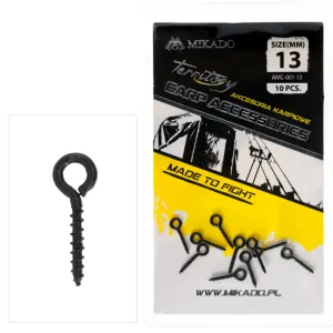 Mikado Wkręt karpiowy do kulek proteinowych 13 mm – zestaw 10 szt.