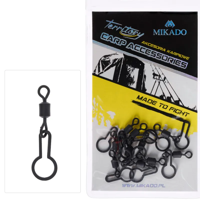 Krętlik karpiowy z zaczepem do PVA nr 8 Mikado – zestaw 10 szt.