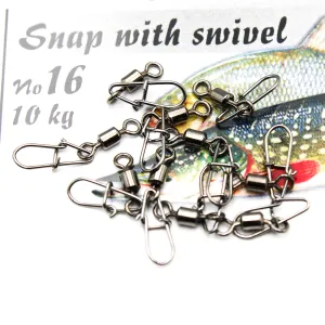 Spinwal Agrafka 16 z krętlikiem – mocna agrafka spinningowa 10 kg