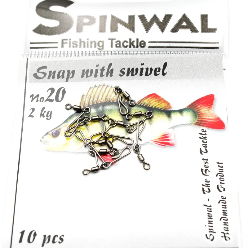 Spinwal Agrafka 20 z krętlikiem – mikro agrafka do ultralightu 2 kg