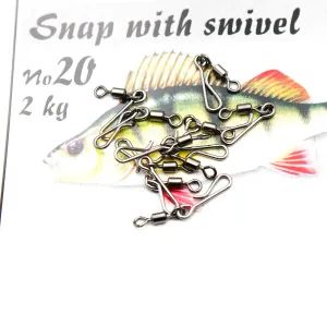 Spinwal Agrafka 20 z krętlikiem – mikro agrafka do ultralightu 2 kg