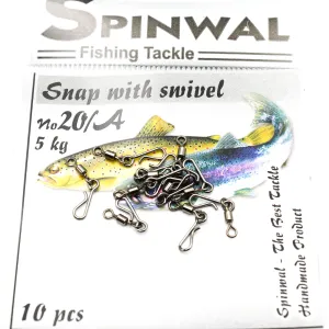 Spinwal Agrafka 20/A Pstrąg z krętlikiem – lekka agrafka do pstrągowego spinningu 5 kg