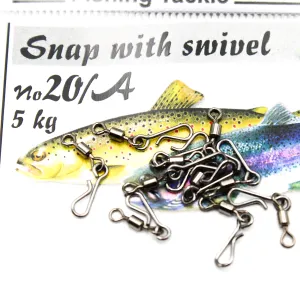 Spinwal Agrafka 20/A Pstrąg z krętlikiem – lekka agrafka do pstrągowego spinningu 5 kg