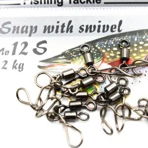 Spinwal Agrafka 12 S – 12 kg z krętlikiem – mocna agrafka do spinningu