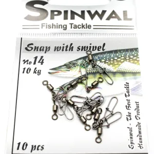 Spinwal Agrafka 14 z krętlikiem – mocna i niezawodna agrafka do spinningu