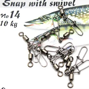 Spinwal Agrafka 14 z krętlikiem – mocna i niezawodna agrafka do spinningu