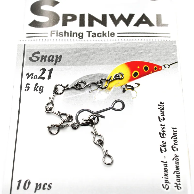 Spinwal Agrafka nr 21 – 5 kg – mała, mocna agrafka do lekkiego spinningu