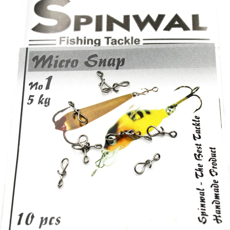 Spinwal Mikro Snap nr 1 – 5 kg – mini agrafka do ultralekkiego spinningu