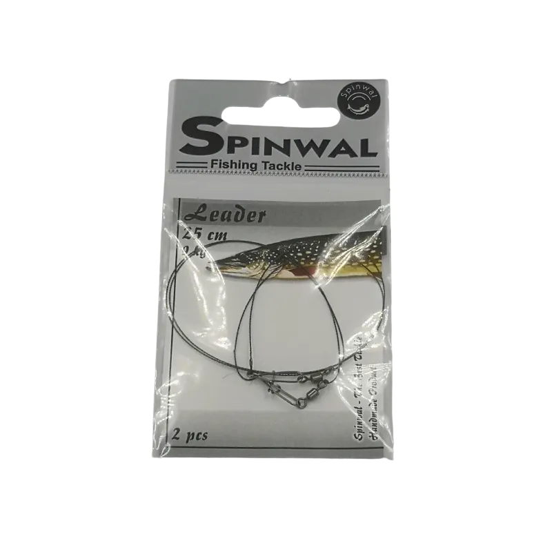 Spinwal Przypon wolframowy 25 cm 9 kg – wytrzymały przypon na szczupaka i sandacza