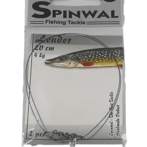 Spinwal Przypon wolframowy 20 cm 4 kg – lekki przypon do spinningu