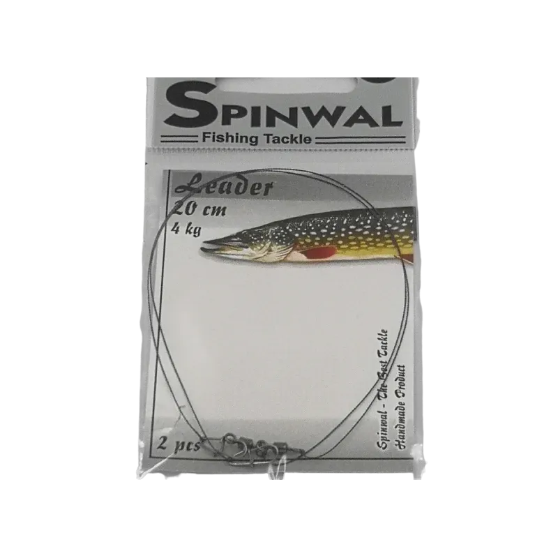 Spinwal Przypon wolframowy 20 cm 4 kg – lekki przypon do spinningu