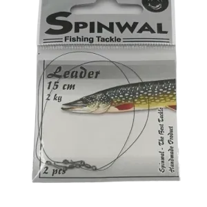 Spinwal Przypon wolframowy 15 cm 2 kg do paprocha – ultralekki przypon do finezyjnego spinningu