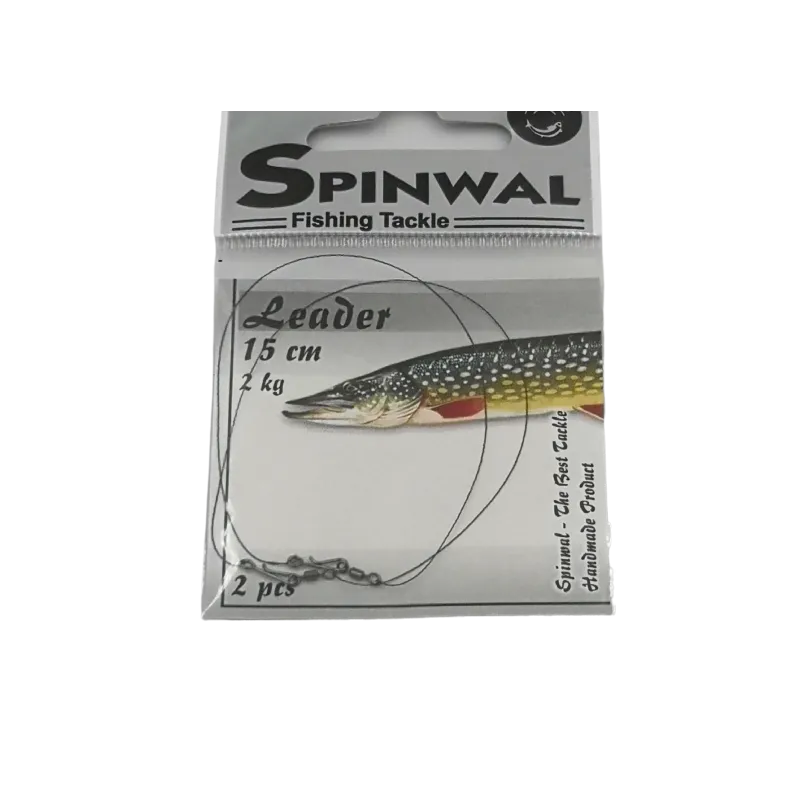 Spinwal Przypon wolframowy 15 cm 2 kg do paprocha – ultralekki przypon do finezyjnego spinningu