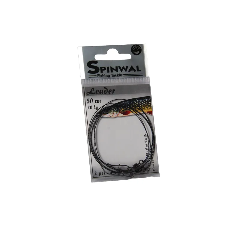 Spinwal Przypon wolframowy 50 cm 20 kg – mocny przypon na duże drapieżniki