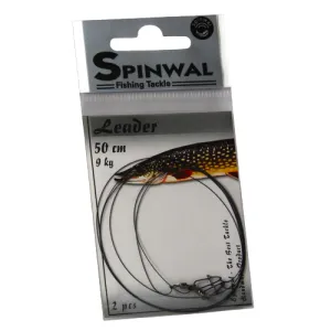 Spinwal Przypon wolframowy 50 cm 9 kg – długi przypon do dużych przynęt