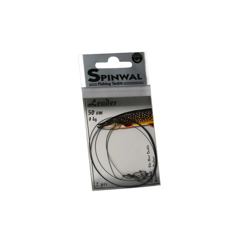 Spinwal Przypon wolframowy 50 cm 9 kg – długi przypon do dużych przynęt
