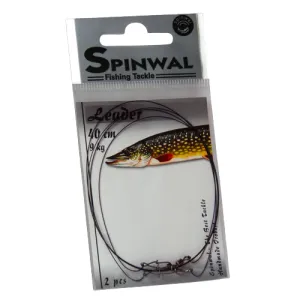 Spinwal Przypon wolframowy 40 cm 6 kg – elastyczny przypon do lekkiego spinningu