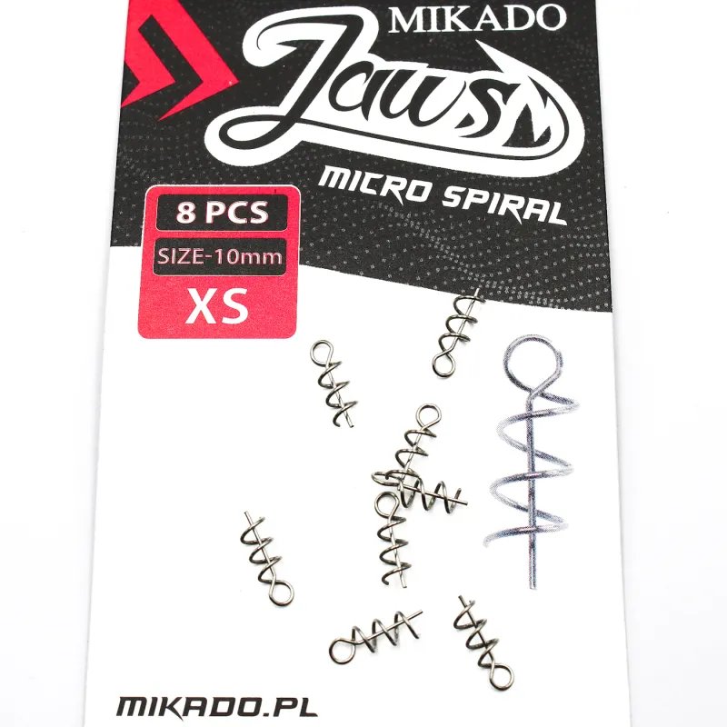 Wkręt do Gum Jaws Micro Spiral XS 10mm (8 szt.) | Mikado