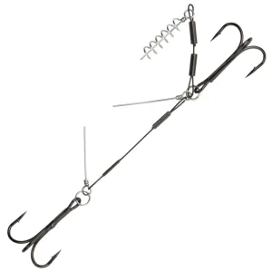 Dozbrojka Jaws z Pinami Stal 4+6cm 24kg Hak 1/0 | Do dużych gum Big Game