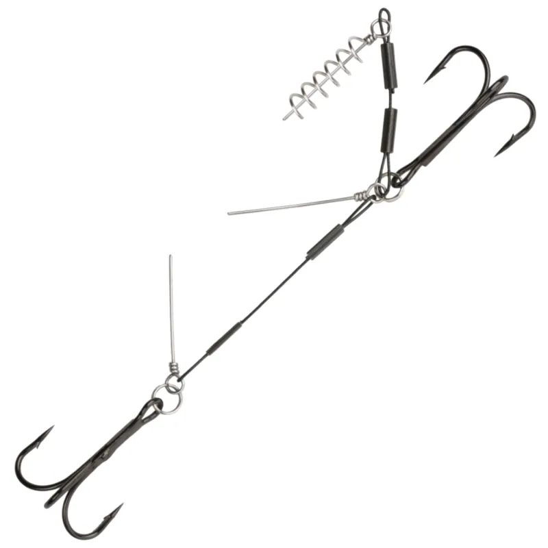 Dozbrojka Jaws z Pinami Stal 4+6cm 24kg Hak 1/0 | Do dużych gum Big Game