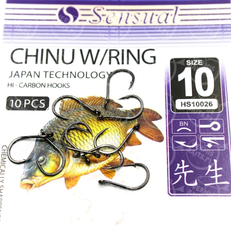 Haczyki Mikado Sensual Chinu W/RING nr 10 BN