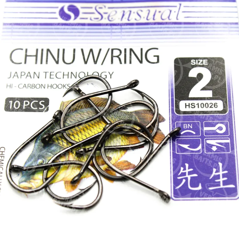 Haczyki Mikado Sensual Chinu W/RING nr 2 BN