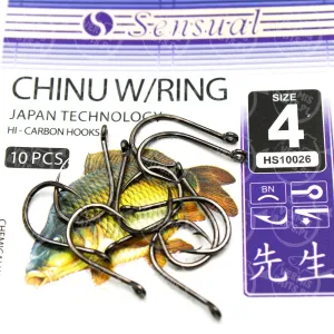 Haczyki Mikado Sensual Chinu W/RING nr 4 BN