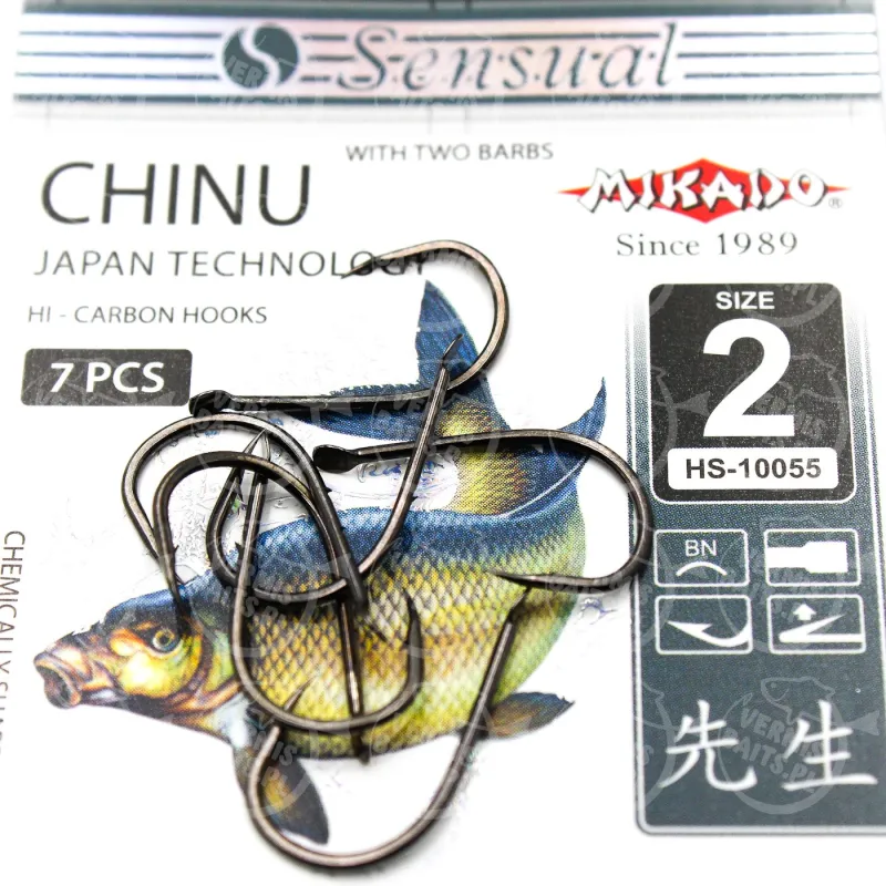 Haczyki Mikado Sensual Chinu z zadziorami nr 2